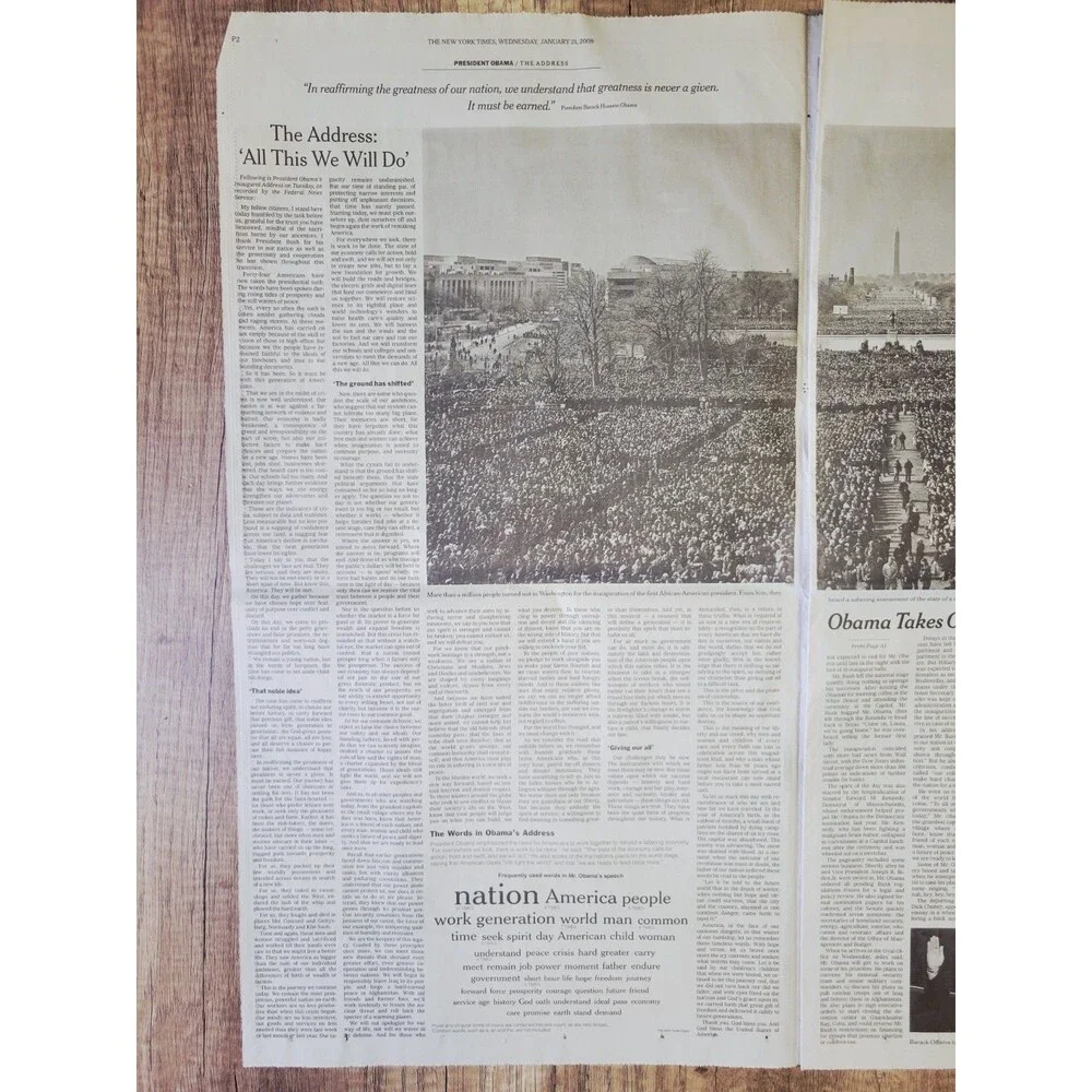 2009 Jan 21: President OBAMA Inauguration Day Special - NY Times New York